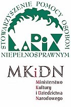 Logo stowarzyszenie pomocy osobom niepełnosprawnym oraz ministerstwo kultury i dziedzictwa narodowego