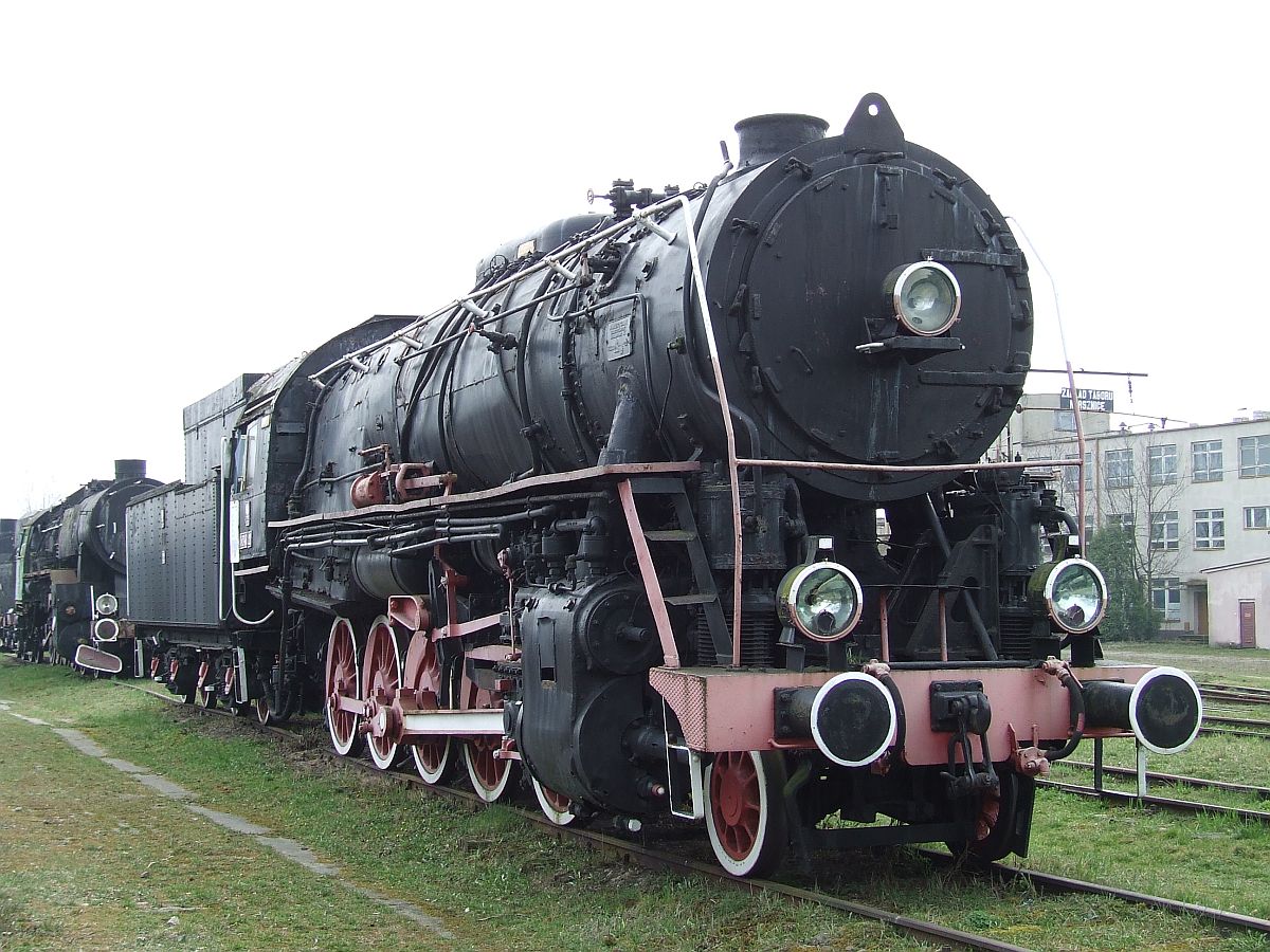 Zdjęcie lokomotywy z muzeum w Karsznicach