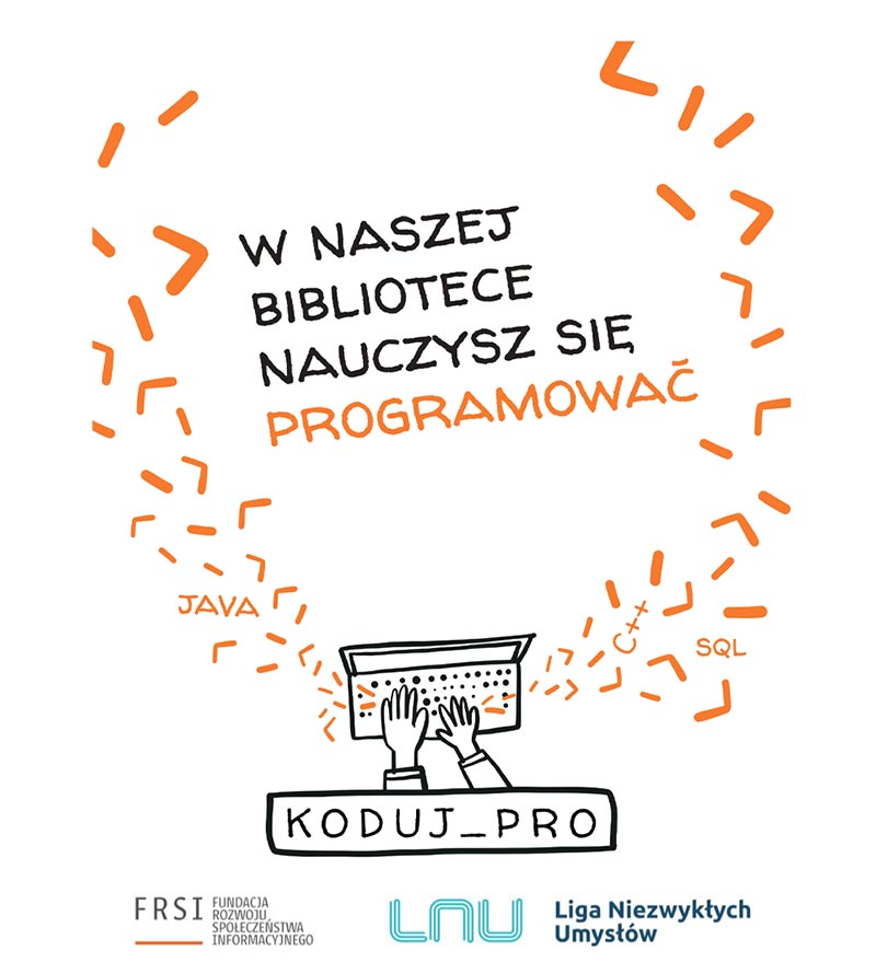 W naszej bibliotece nauczysz się programować. Projekt KODUJ_PRO