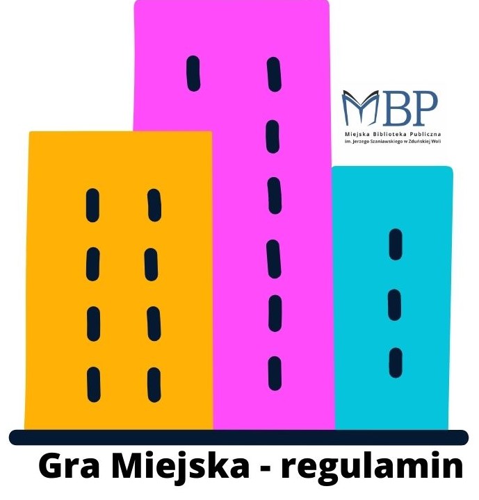 Gra Miejska - regulamin kolorowy plakat