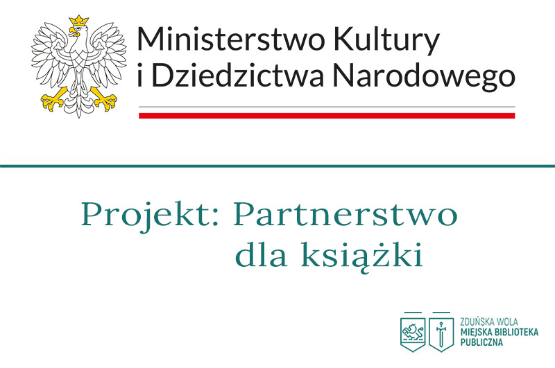 Logo Ministerstwa kultury i dziedzictwa Narodowego, Projekt Partnerstwo dla książki